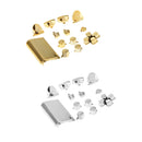 Buttons ABXY Buttons + Thumbsticks Thumb Grip and Chrome D-pad for PS4