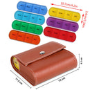 Weekly Pill Organizer Dispenser Box Wallet Medicine Travel Case 28 Compartment3C