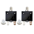 2x 30Amp Push Button Manual Reset Thermal Circuit Breaker Overload Switch