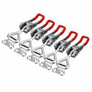 5PC Adjustable Toggle Clamp Pull Action Latch Hand 100KG/220lbs Holding Cap