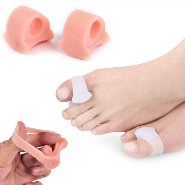 2pc Gel Silicone Toe Separator Spreaders Spacer Reduce Foot Bunion Pain Relieve