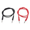 2pcs / Professional Kit Silicone Test Cable Flexible Insulation Copper 1000V 15A