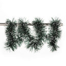 2M Long Dark Green & White Tinsel Christmas Decorations Tree Fashion Decor LJAU