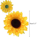 24Pcs Artificial Sunflower Heads Silk Flower Faux Floral For Wedding Table