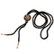 Western Cowboy Bolo Tie Men's Flower Round Pendant Suit Poirot Bolo Tie Gift