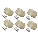 Set of 6 Plastic Guitars Tuning Peg Buttons Handle with Screws Gaskets Musical