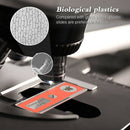 48pcs Kids Plastic Prepared Microscope Slides Of Animals Insects Plants Flo X9A1