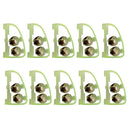 10pcs Fluorescent Fishing Rod Pole Tip Glow Clip Twin Bell Alarm Alert Ring A