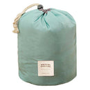 Nylon Drawstring Travel Cosmetic Bag Makeup Toiletry Organizer (Sky Blue) A