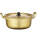 2pcs Auminum Alloy Round Korean Noodle Pot Instant Noodles Pot Quick Boiling