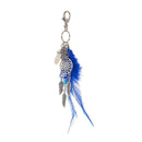 Retro Bohemian Keychains Feather Key Ring and Dream Catcher Pendant Keyring for