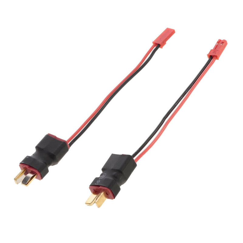 2pcs Deans T Connector Adapter with Male JST Plug Cable for RC Auto Battery