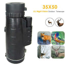 Night Vision Outdoor Monocular Telescope 35X50 BAK4 Portable for Travel