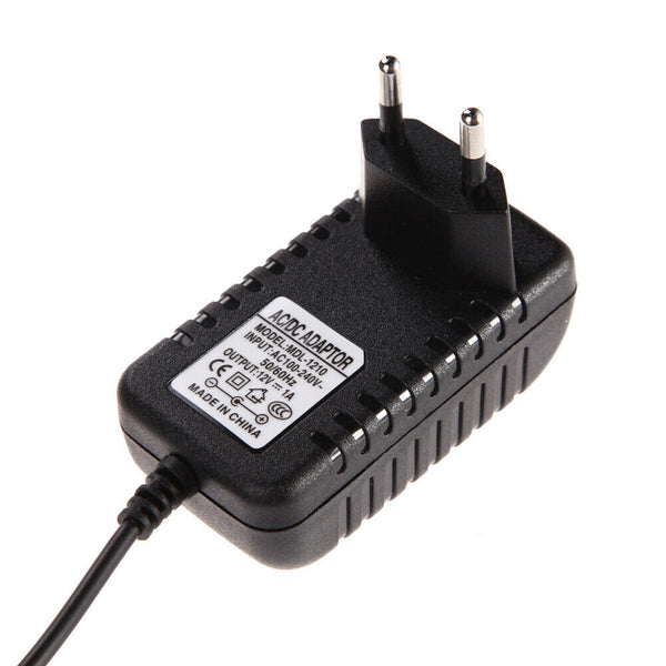 AC 100-240V Converter Adapter DC 5.5 x 2.5MM 12V 1A 1000mA Charger EU Plug