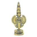 8cm Copper Buddha Avalokitesvara Sculpture Ornament Home Bedroom Decoration