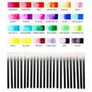 24 Color Watercolor Brush Pens Painting Pens with Flexible Fiber Brush Tips