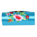 Retro cloth Embroidered Flower Design Lipstick Case Holder Box with Mirror