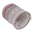 1X(Foldable Waterproof Canvas Sheets Wash Clothes Basket Storage Basket Fol