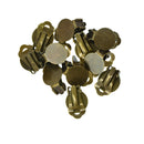60Pcs Earring Ear Clip Base Findings Supplies Blank Pad Jewelry Accessories
