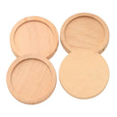 50pcs Natural DIY Blank Cameo Charms Cabochon Settings Pendant Tray 25mm