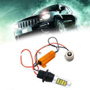 1Pair 1156 BA15S 42SMD Switch Back LED White DRL & Amber Turn Signal Light T0T6