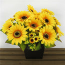 Dried Artificial Flower Sunflower Home Office Kitchen Tabletop Centerpieces