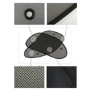 2 Pcs Car Window Sun Shade Visor Screen UV Protection Kids Rear Side Shield
