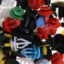 100Pcs Car door plastic mixed fastener clip bumper fender trim rivet with toolME