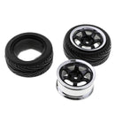 4pcs RC Flat Racing Tires Tyre Wheel Rim For HSP HPI 1:10 On-Road Car 6017