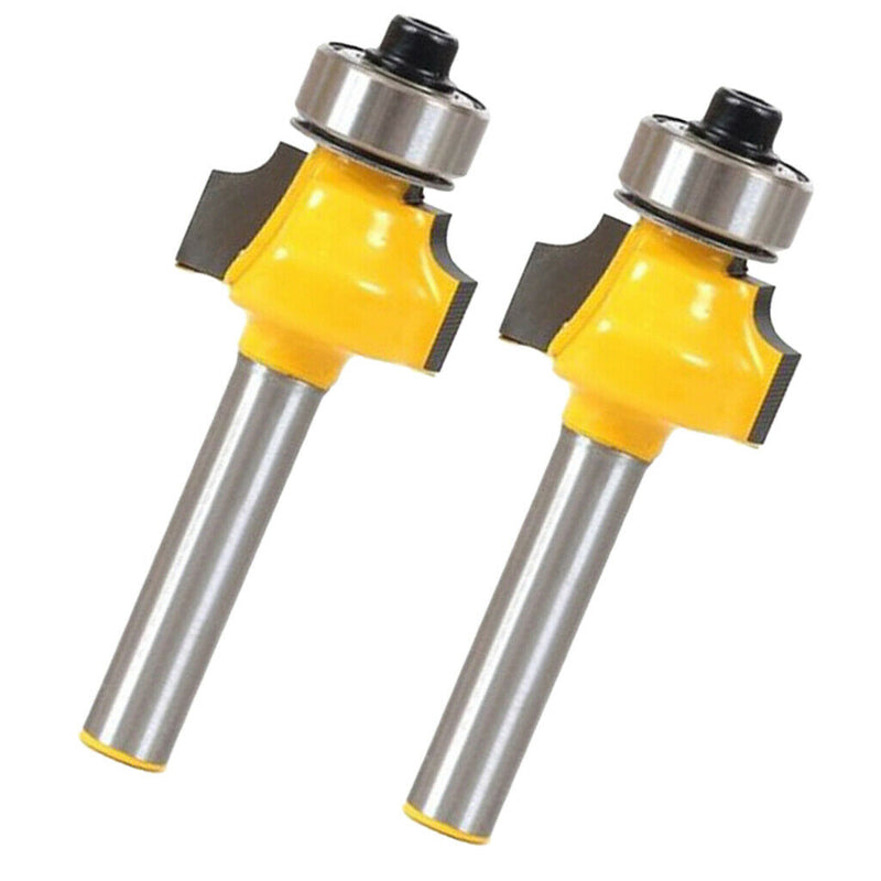 2x 1/4 Shank Woodworking Router Bit Radius Round Over 1/8Inch Radius Cutter