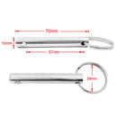 10mm Dia Boat Top Quick Release Pull Ring Detent Pin,Stainless Steel 10PCS