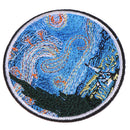 The star night painting embroidery iron on patches DIY clothes applique stickers