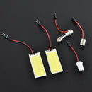 2X 12V Xenon HID White 36-COB LED Dome Map Light Bulbs Car Interior Panel Lamp--