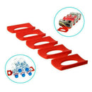 Cans Beer Tank Fridge Organizer Silicone Pads Tile Cushions Foldable Wine B