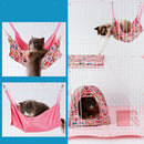 2 Pcs Hamster Cage Hanging Beds For Pet Sleeping Rabbit Cat Hammock