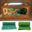 2 Pcs Green Reptile Carpet Fiber Pet Mat For Lizards Waterproof Pad 60cm