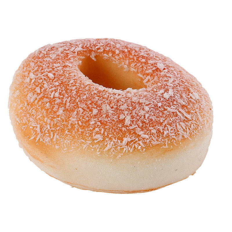 10CM Yummy Coconut Shred Donuts Simulation Food Bread Toys Home Decorations