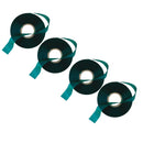 4pcs Flexible Garden 150ft Stretch Tie Tape Plant Ribbon Green Vinyl Stake