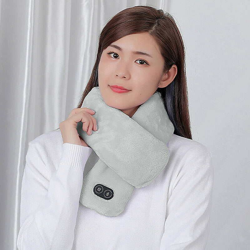 Rechargeable Electric Heated Neck Scarf Gaiter Pad Washable for Men Women
