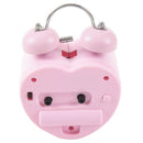 Cute Small Double-Bell Night Light Children Mini Quartz Alarm Clock Heart (