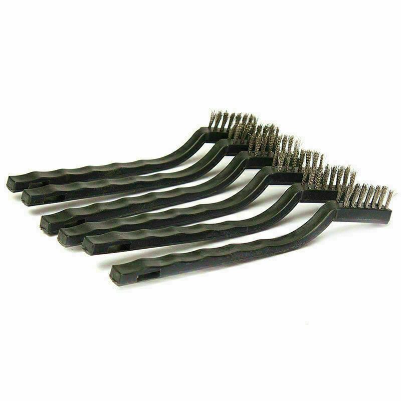 1Pc Steel Brush Small Cleaning Brushes Wire Rust Sparks Scrub 180mm H0O7 U J7C0