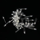 100pcs 3mm White LED Light Lamp Emitting Diode Current 20mA 2000-3000MCD