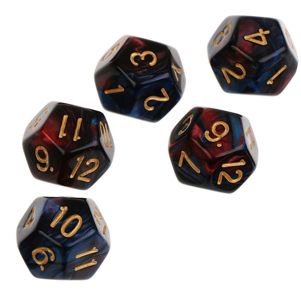 10pieces 12 Sided Dice D12 Polyhedral Dice For  Red