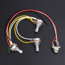 1 Set of JB Bass Guitar Wiring Harness-Prewired with 3-500k Pots