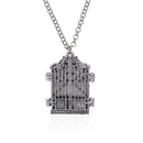 Woman Men Gothic Photo Frame Book Pendant Locket Chain Necklace Jewelry Gift