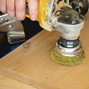 7Pcs Brass Coated Wire Brush Wheel&Cup Brush Set with 1/4-Inch Shank,7 Size