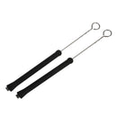 2 x Retractable Loop End Drum Brush Drumsticks Rock Jazz J7Q2