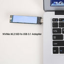 NVMe to USB Adapter RTL9210 Chip M2 M Key SSD to to USB 3.1 Type A Card (C)