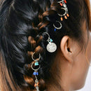 20pcs Lady Girls Cute Shiny Hair Rings Braids Plaits Hair Clips Metal Cuffs Q5Y3