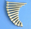 2 pieces M8 x35 Titanium Screws Button Head 6AL4V Aerospace Grade - M8x35 Bolts